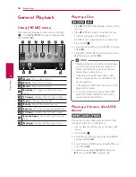 Предварительный просмотр 36 страницы LG HX906SB Owner'S Manual