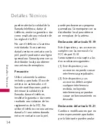 Предварительный просмотр 15 страницы LG Imprint (Spanish) Manual Del Propietario