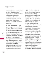 Предварительный просмотр 103 страницы LG Imprint (Spanish) Manual Del Propietario