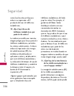 Предварительный просмотр 107 страницы LG Imprint (Spanish) Manual Del Propietario