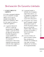 Предварительный просмотр 122 страницы LG Imprint (Spanish) Manual Del Propietario