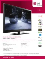 Preview for 1 page of LG Infinia 42LW5700 Specifications