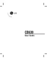 Preview for 5 page of LG Invision CB630 User Manual