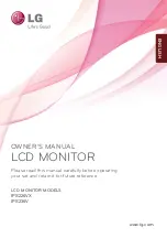 Предварительный просмотр 1 страницы LG IPS226VX Owner'S Manual