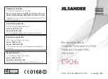 Preview for 1 page of LG Jil Sander E906 User Manual