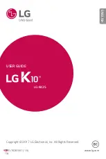 LG K10 User Manual preview