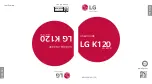 LG K120 User Manual preview