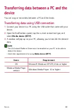 Предварительный просмотр 45 страницы LG K350H User Manual