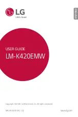 LG K420EMW User Manual preview