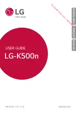 LG k500n User Manual preview