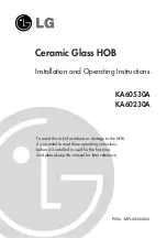 LG KA60230A Installation And Operating Instructions Manual preview