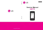 Preview for 1 page of LG KB770 Service Manual