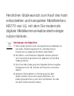 Preview for 4 page of LG KB770 User Manual