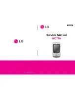 Preview for 1 page of LG KC780 Service Manual