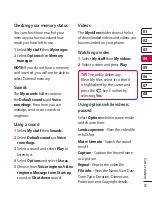 Preview for 54 page of LG KC910Q Manual