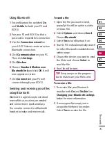 Preview for 74 page of LG KC910Q Manual