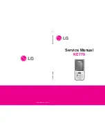 Preview for 1 page of LG KE 770 Service Manual