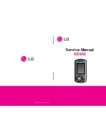 Предварительный просмотр 1 страницы LG KE600 Service Manual