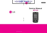 Preview for 1 page of LG KF310 Service Manual