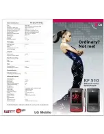 Preview for 3 page of LG KF510 Specifications