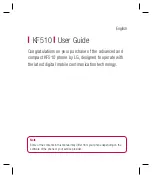 Preview for 3 page of LG KF510 User Manual