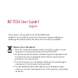 LG KF755d User Manual preview