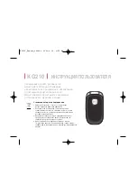 Предварительный просмотр 2 страницы LG KG210 User Manual