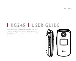 Preview for 140 page of LG KG245 -  Cell Phone 8 MB User Manual