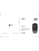 LG KG375 User Manual предпросмотр