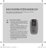 Preview for 2 page of LG KG376 User Manual