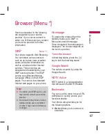 Preview for 69 page of LG KM335 User Manual