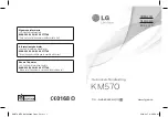 Preview for 1 page of LG KM570 Quick Reference Manual