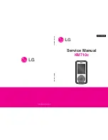 Preview for 1 page of LG KM710 Service Manual