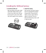 Preview for 22 page of LG KM900f User Manual