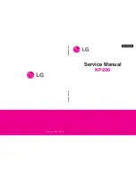 Preview for 1 page of LG KP220 -  Cell Phone 60 MB Service Manual