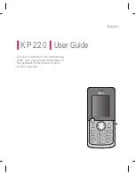 Предварительный просмотр 3 страницы LG KP220 -  Cell Phone 60 MB User Manual