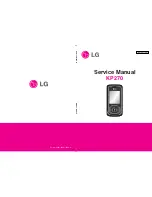 Preview for 1 page of LG KP275 Service Manual