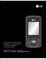 Preview for 121 page of LG KP275 User Manual