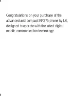 Preview for 122 page of LG KP275 User Manual