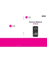 LG KT610 Service Manual preview