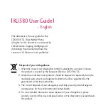 Preview for 1 page of LG KU580 User Manual