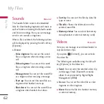 Preview for 61 page of LG KU580 User Manual