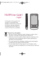 LG KU970 User Manual preview