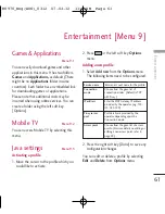 Preview for 61 page of LG KU970 User Manual