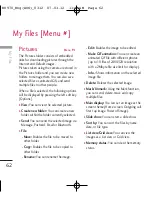 Preview for 62 page of LG KU970 User Manual