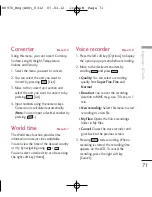 Preview for 71 page of LG KU970 User Manual