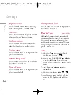 Preview for 74 page of LG KU970 User Manual