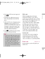 Preview for 77 page of LG KU970 User Manual