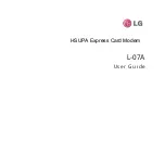 Предварительный просмотр 1 страницы LG L-07A User Manual