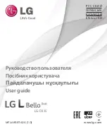 LG L Bello Dual -D335 User Manual preview